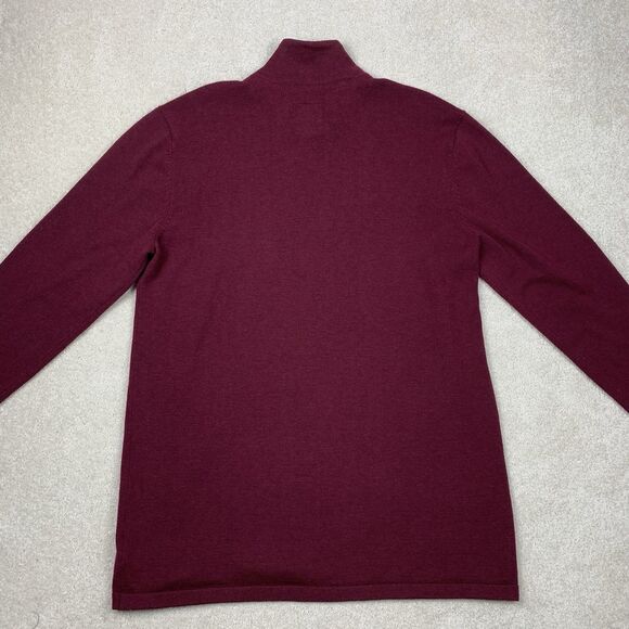 Prana Sweater Men's Large Striped Holberg 1/4 Zip Wool Blend Gorpcore Outdoors - Picture 7 of 12